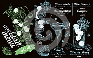 ÃÂ¡ocktail menu design template.